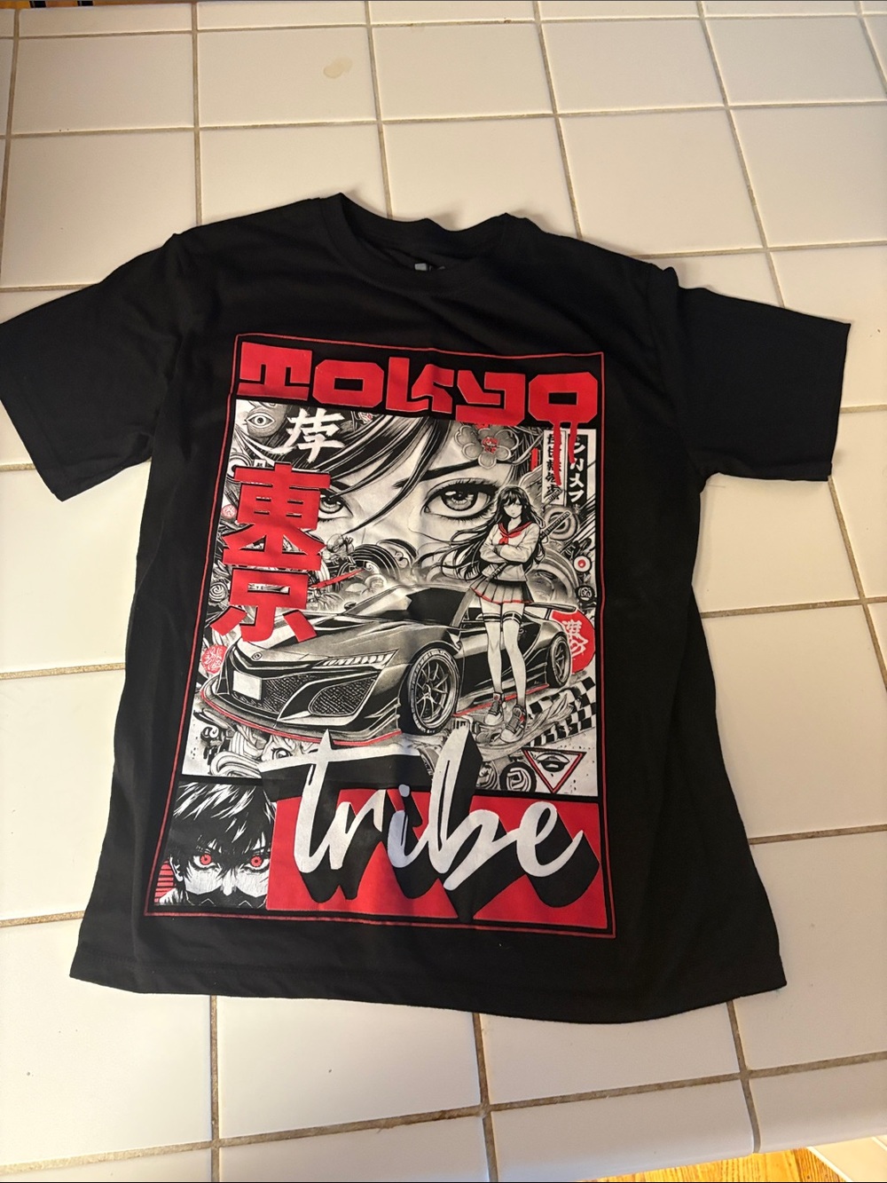 Tokyo Tribe Graphic Tee - Black/Red